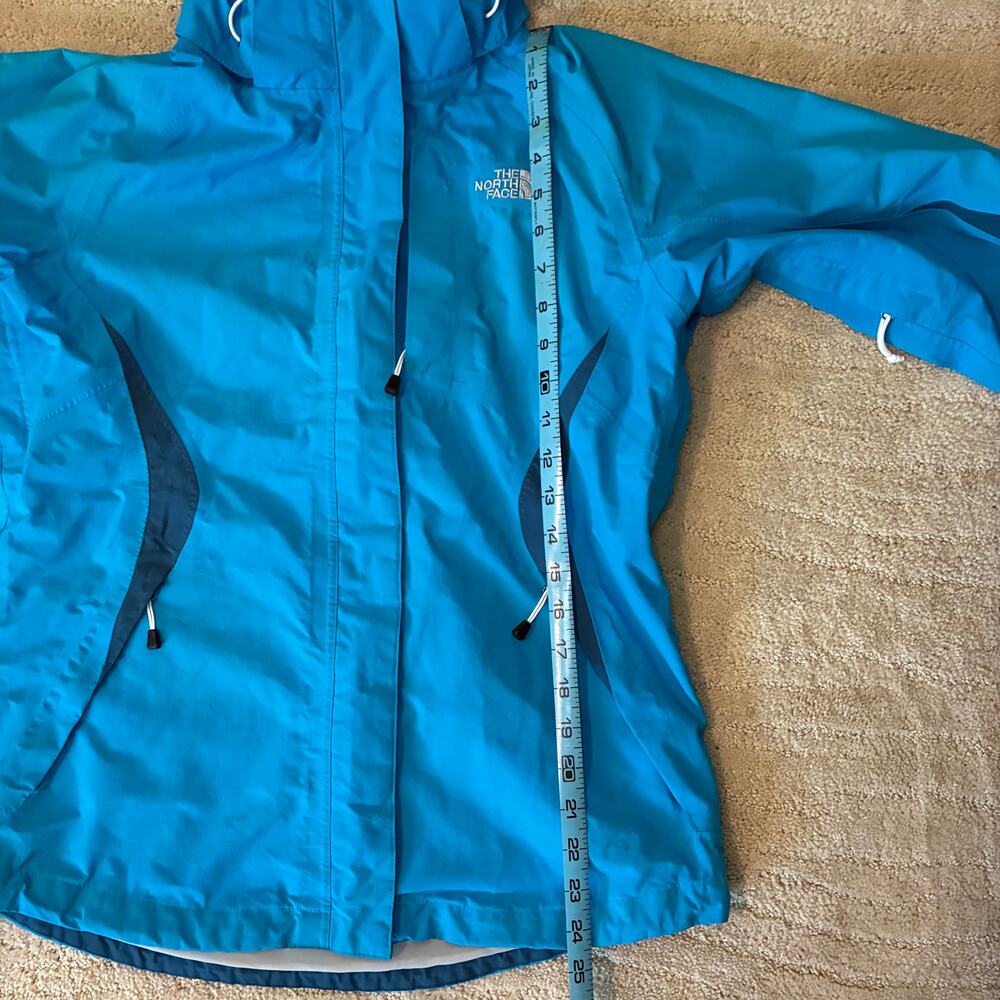The North Face Women’s M HyVent Blue Waterproof Hooded Rain Jacket Coat Gorpcore - Picture 5 of 8